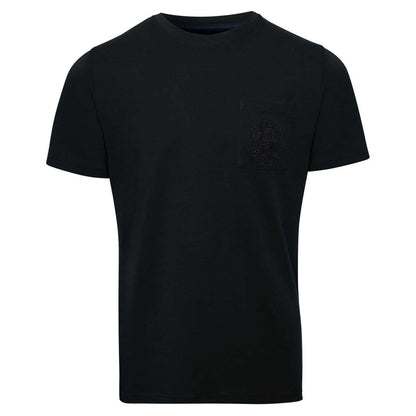 Black - Front - Threadbare Mens Delilah Floral Embroidered T-Shirt