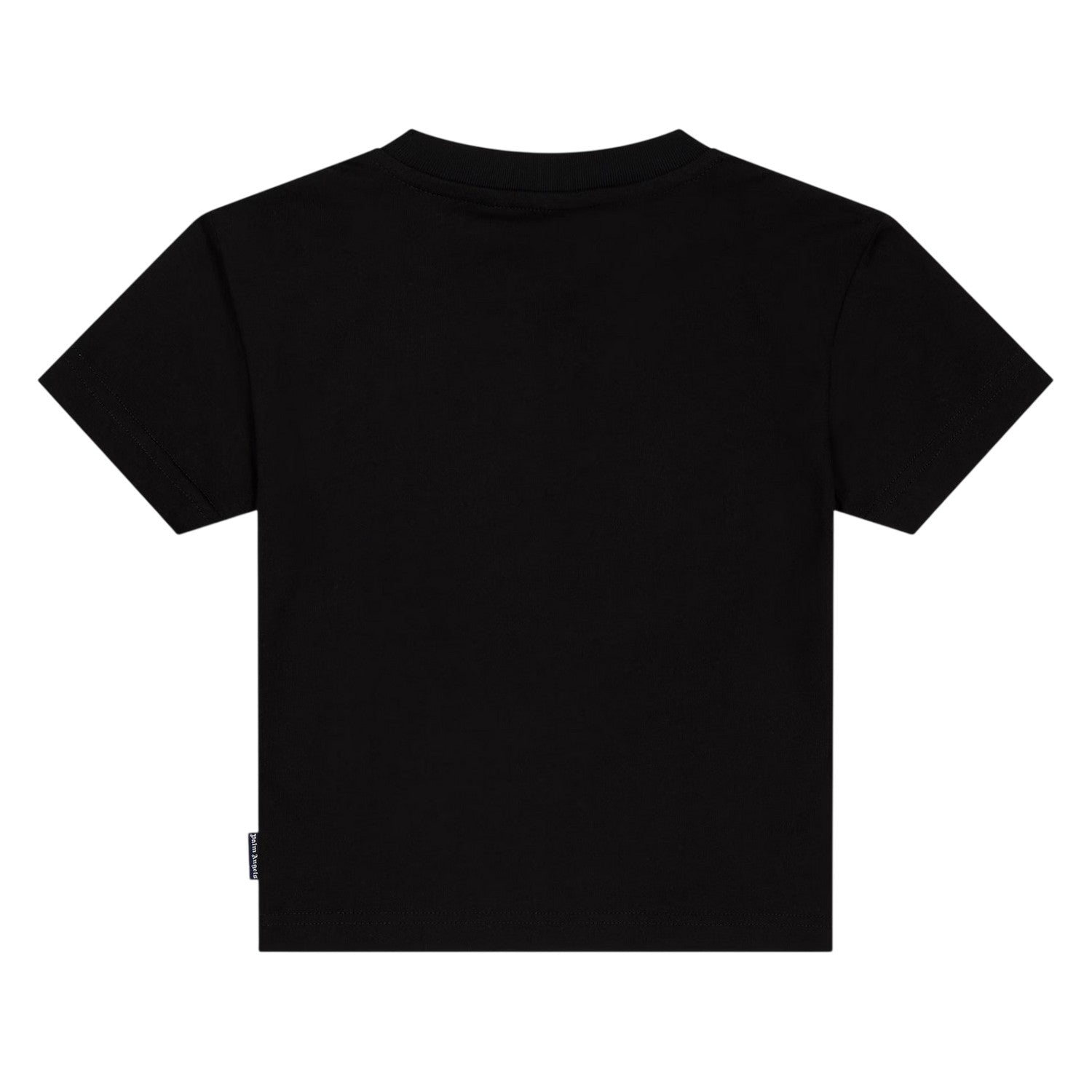Black-Black - Back - Palm Angels Childrens-Kids Spray Logo T-Shirt