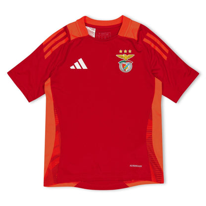 Team Power Red - Front - Adidas Childrens-Kids SL Benfica Training Jersey