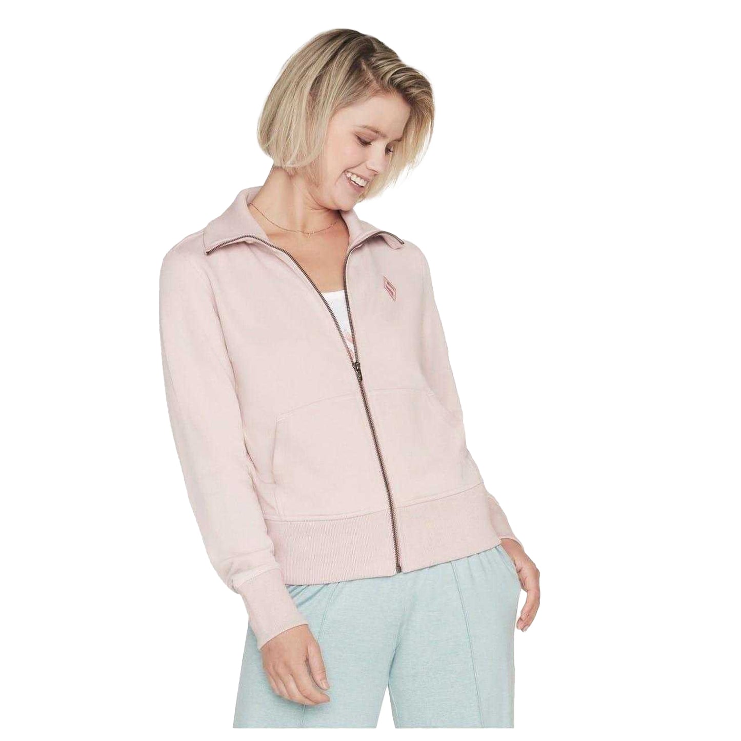 Lavender-Pink - Side - Skechers Womens-Ladies Diamond Regular Long-Sleeved Sweatshirt