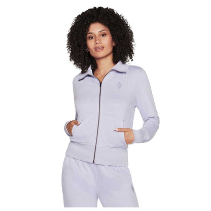 Light Pink - Front - Skechers Womens-Ladies Diamond Regular Long-Sleeved Sweatshirt