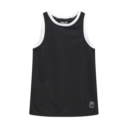 Black-White - Front - Everlast Boys Logo Tank Top