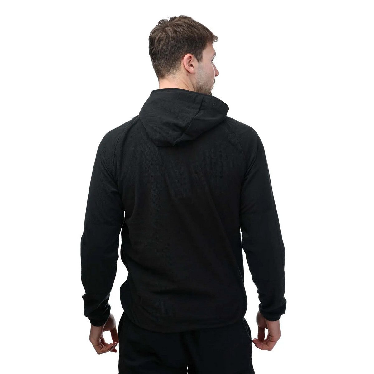 Black - Back - Timberland Mens Kearsage Polartech Quarter Zip Fleece Top