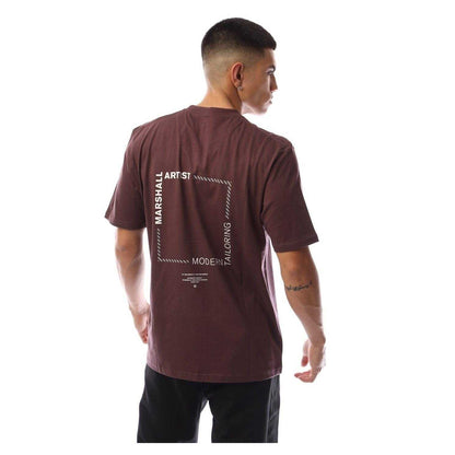 Fig - Back - Marshall Artist Mens Chevron Logo T-Shirt