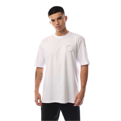 White - Front - Marshall Artist Mens Chevron Logo T-Shirt