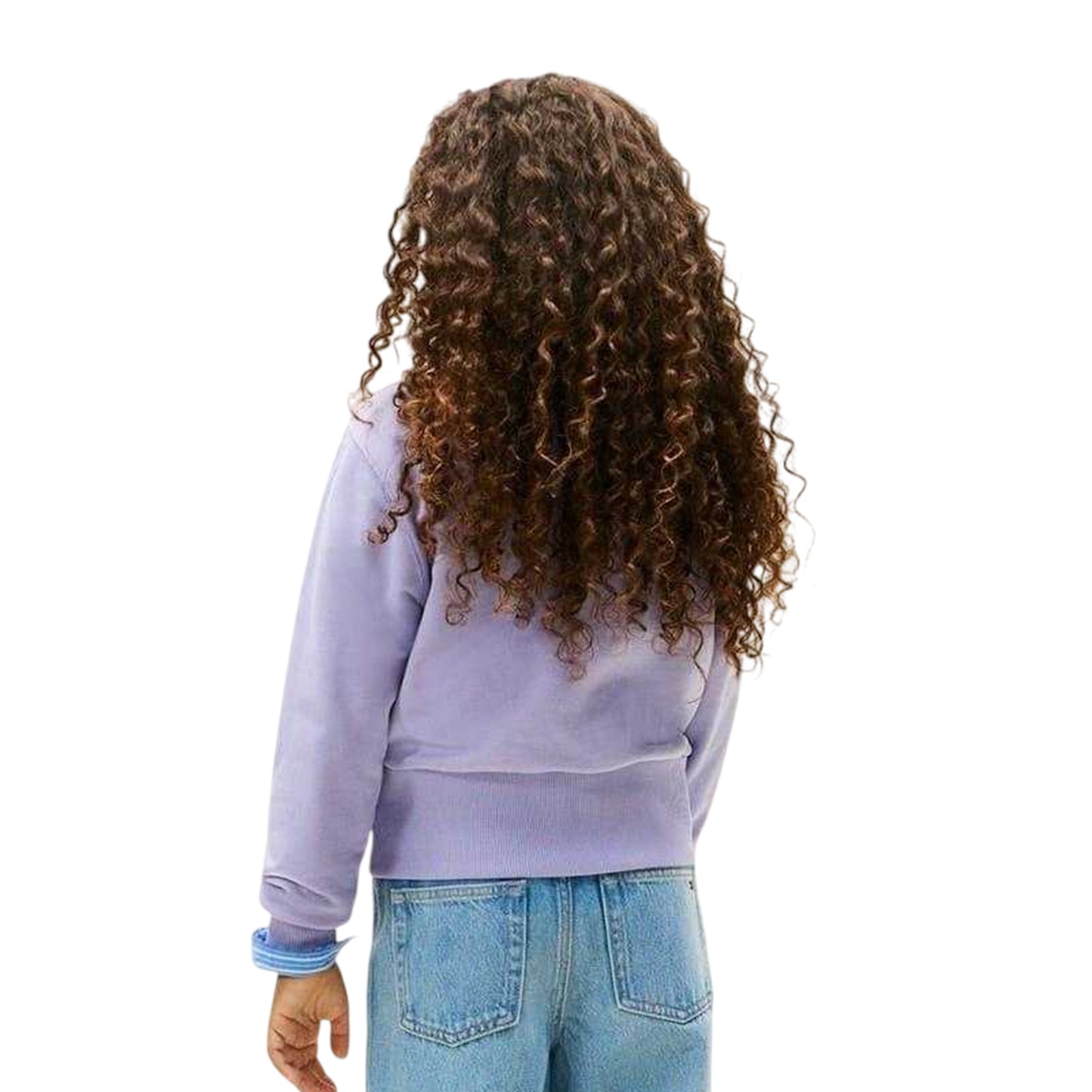 Dusk - Back - Tommy Hilfiger Girls Lettering Embroidered Sweatshirt