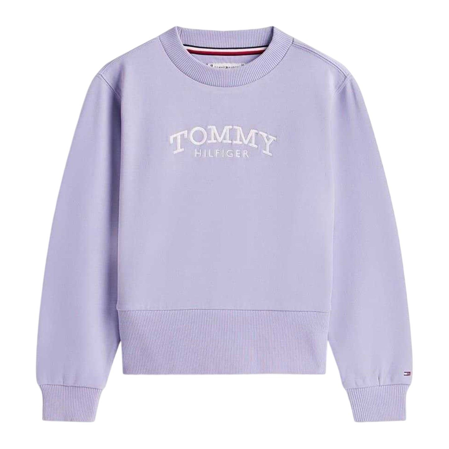 Dusk - Front - Tommy Hilfiger Girls Lettering Embroidered Sweatshirt