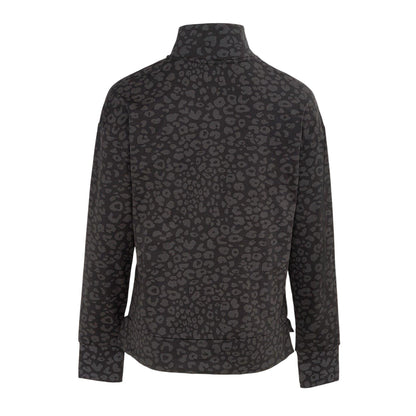 Black - Back - LA Gear Womens-Ladies Half Zip Sweatshirt