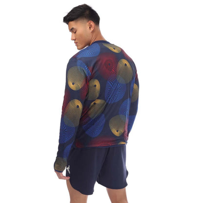 Blue - Back - Adidas Mens Spain Pre-Match Long-Sleeved Warm Up Top