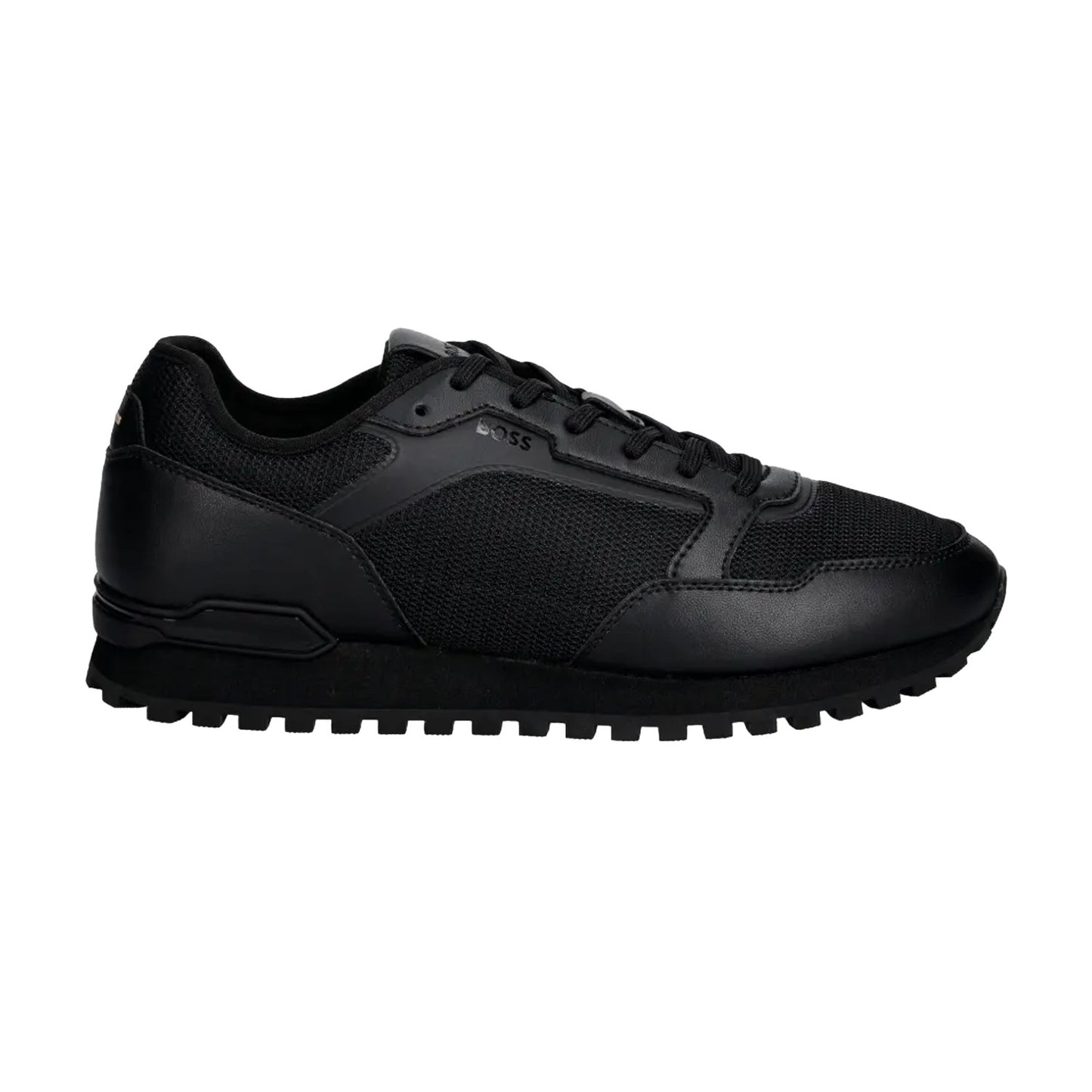 Black - Front - Boss Mens Parkour-L Trainers