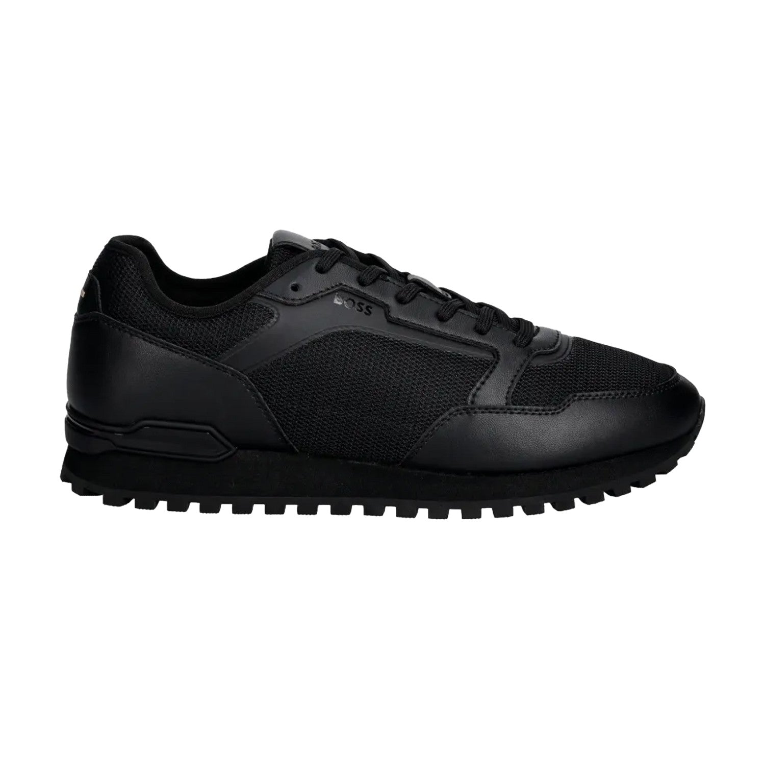 Black - Front - Boss Mens Parkour-L Trainers