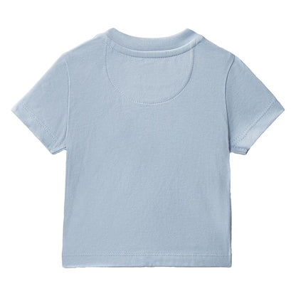 Breezy Blue - Back - Calvin Klein Baby Logo T-Shirt