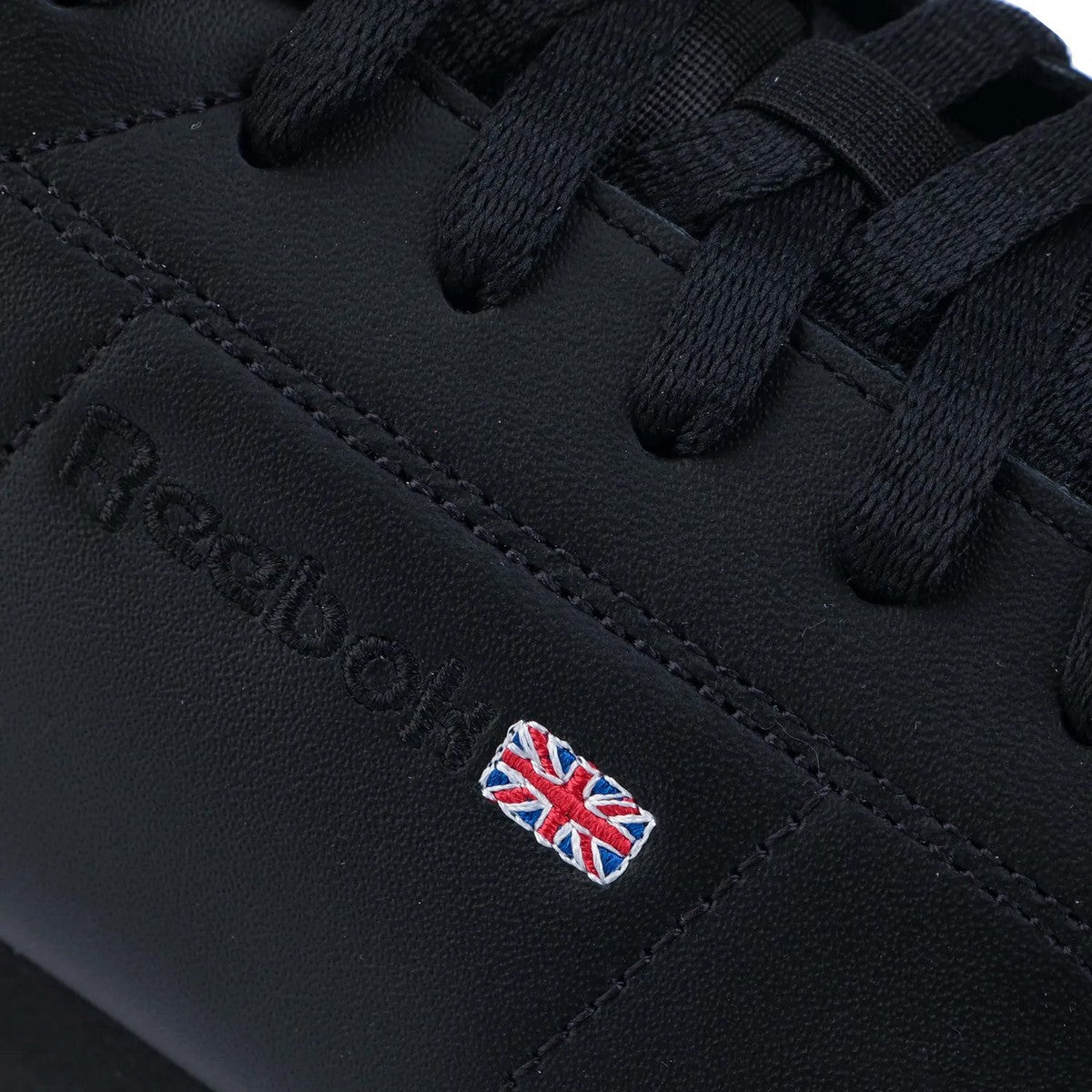 Black - Close up - Reebok Mens NPC II Leather Trainers