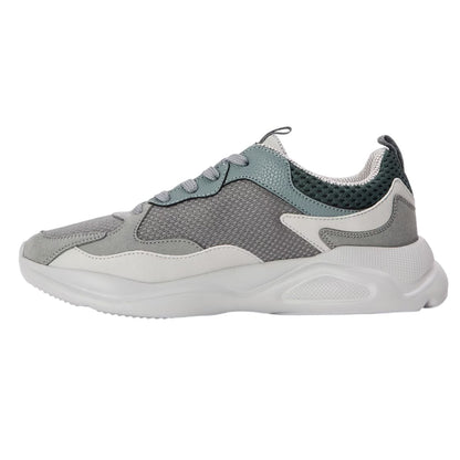 Dark Grey - Back - Hugo Mens Leon Mesh Trainers