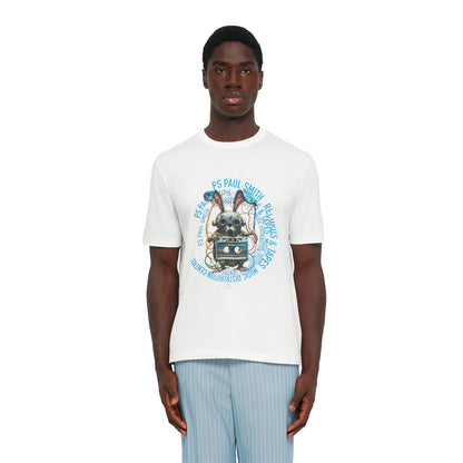 White - Side - Paul Smith Mens Bunny Tapered T-Shirt