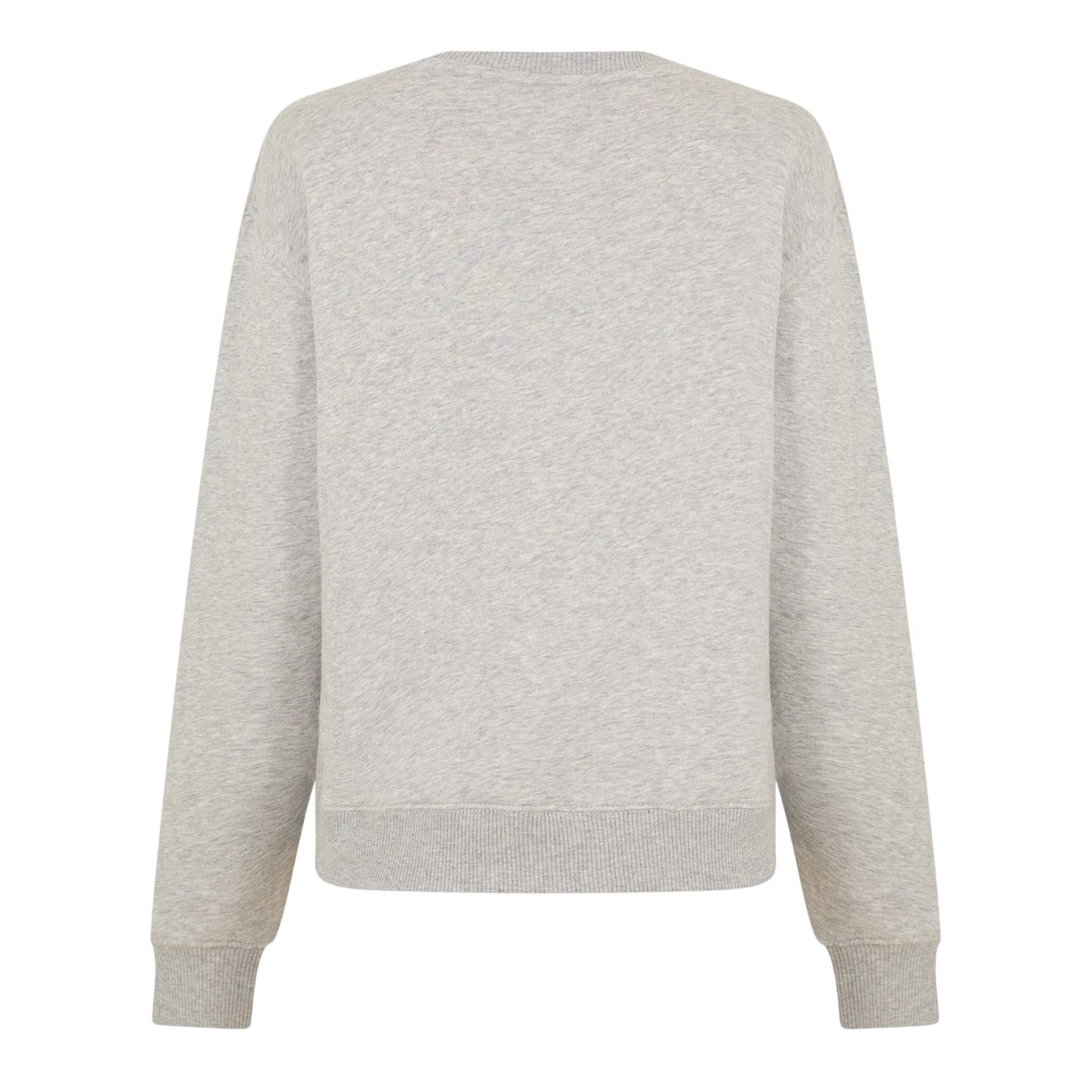 Light Grey Heather - Back - Tommy Hilfiger Womens-Ladies Cotton Blend Regular Sweatshirt