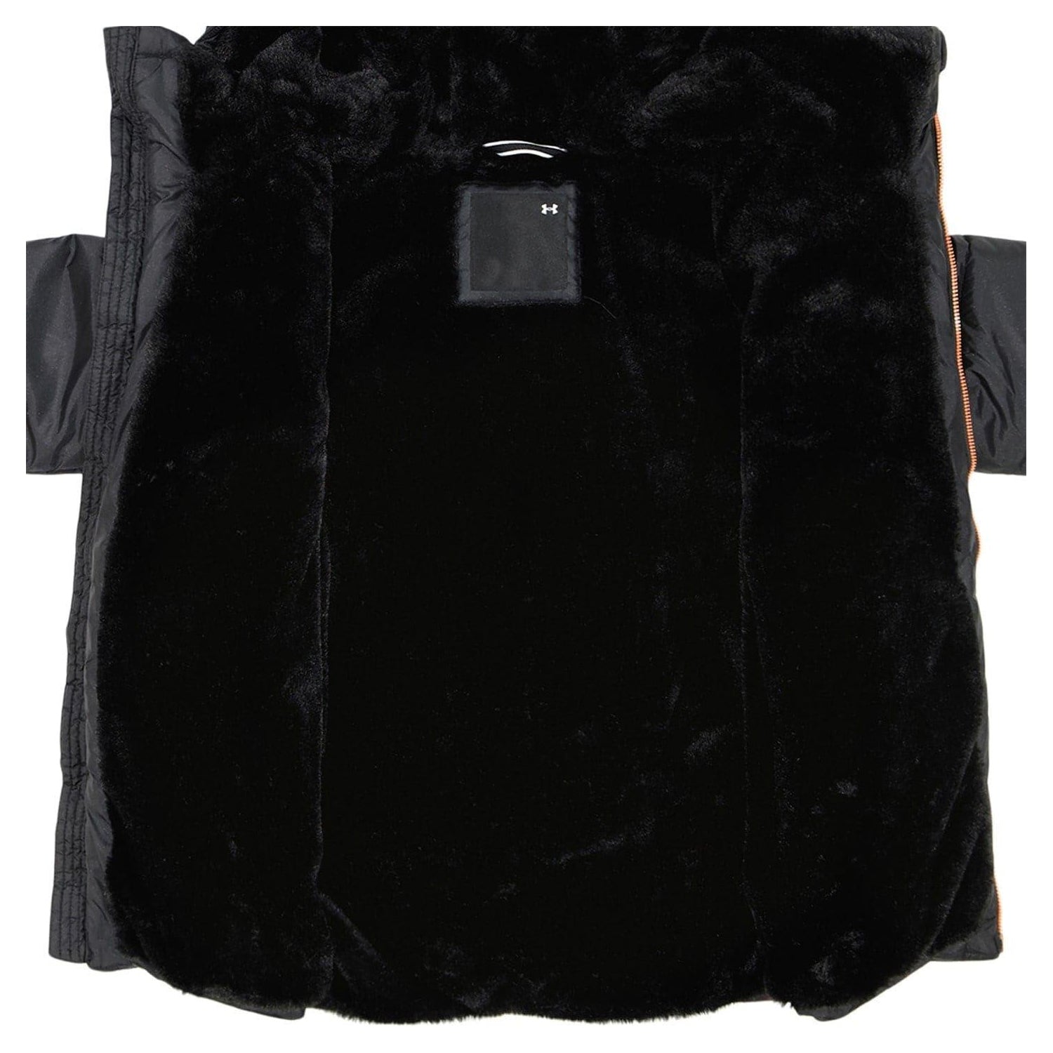Black-Gold - Side - Under Armour Girls Puffer Jacket