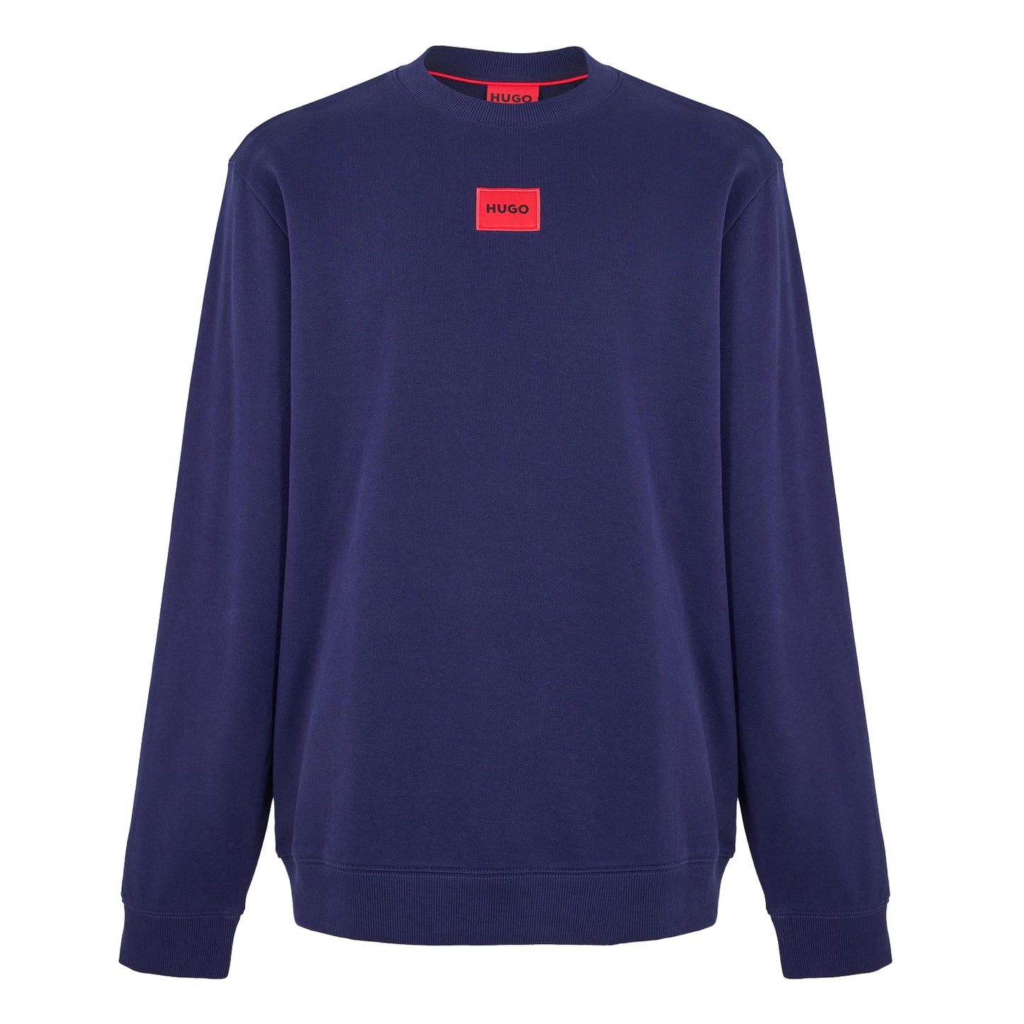 Navy - Front - Hugo Mens Diragol Crew Neck Sweatshirt