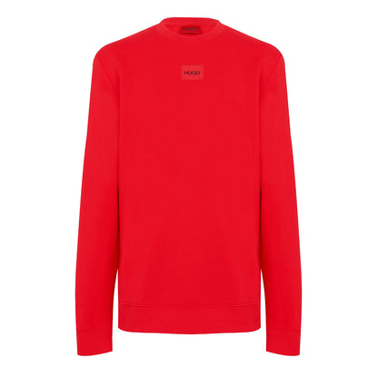 Red - Front - Hugo Mens Diragol Crew Neck Sweatshirt
