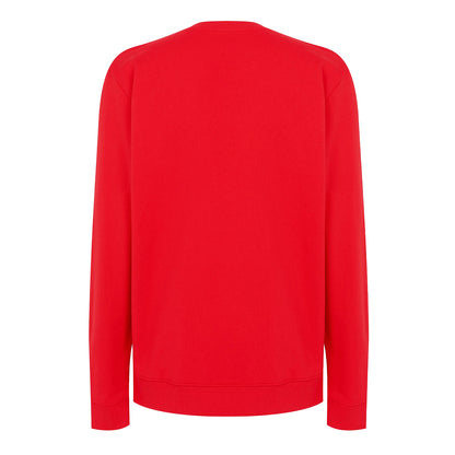 Red - Back - Hugo Mens Diragol Crew Neck Sweatshirt