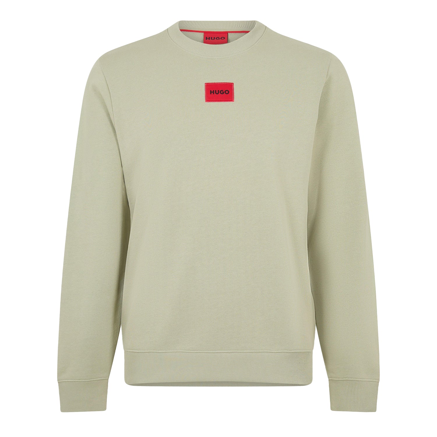 Khaki Green - Front - Hugo Mens Diragol Crew Neck Sweatshirt