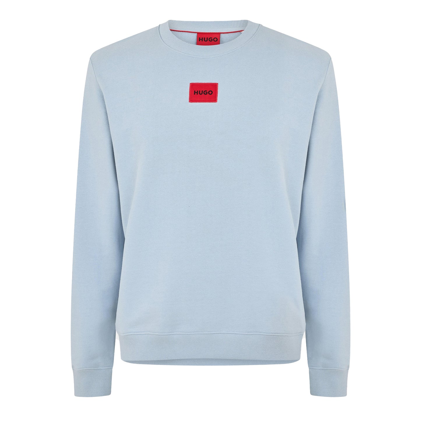 Light Blue - Front - Hugo Mens Diragol Crew Neck Sweatshirt