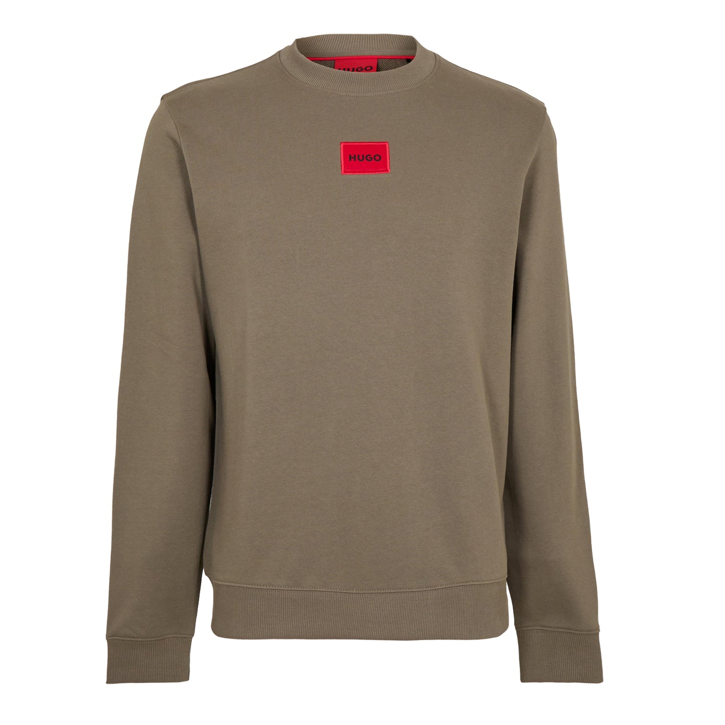 Medium Grey - Front - Hugo Mens Diragol Crew Neck Sweatshirt