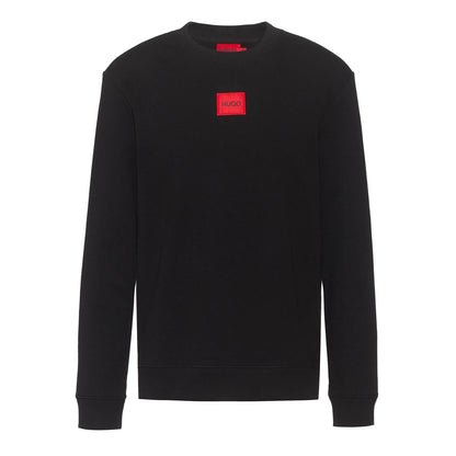Black - Front - Hugo Mens Diragol Crew Neck Sweatshirt