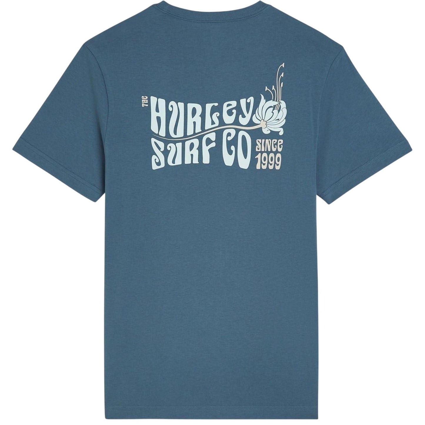 Grey-Navy - Back - Hurley Mens Graphic T-Shirt