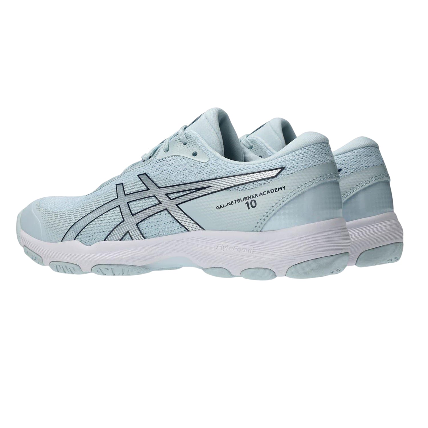 Sky-Midnight - Back - Asics Womens-Ladies Netburner Academy Shoes
