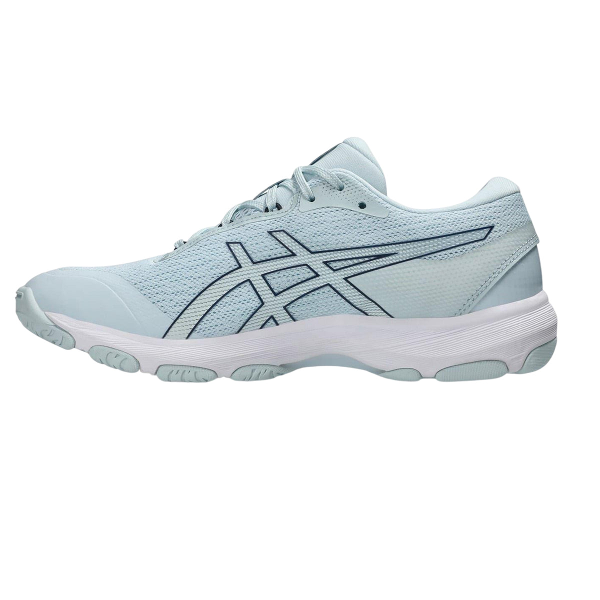Sky-Midnight - Side - Asics Womens-Ladies Netburner Academy Shoes