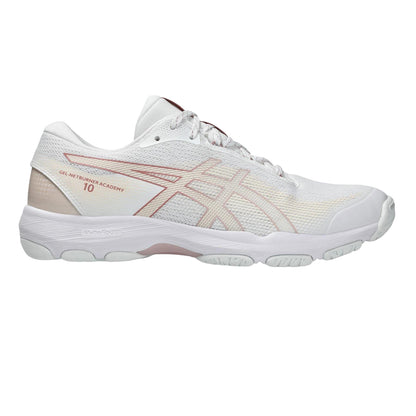 White - Front - Asics Womens-Ladies Netburner Academy Shoes
