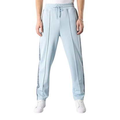 Light Blue - Lifestyle - Pretty Green Mens Paisley Tracksuit Bottoms