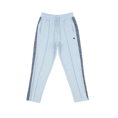 Light Blue - Front - Pretty Green Mens Paisley Tracksuit Bottoms