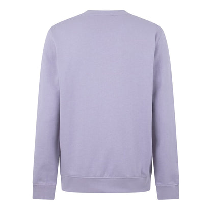 Purple - Side - Boss Mens Westart Premium Cotton Crew Neck Sweatshirt