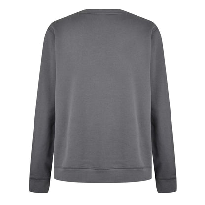 Charcoal - Back - Boss Mens Westart Premium Cotton Crew Neck Sweatshirt