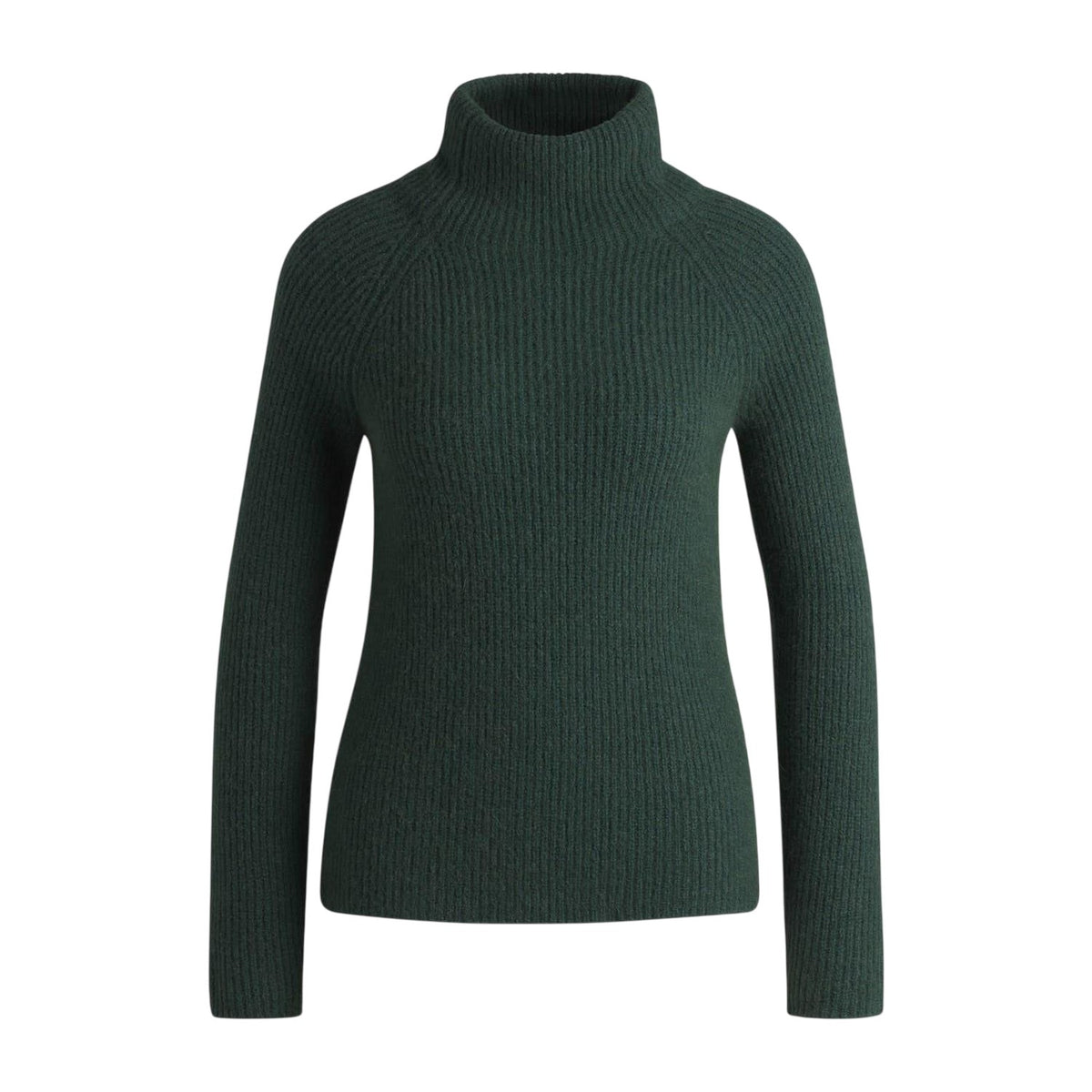 Green - Front - Boss Womens-Ladies Rib Knit Regular Raglan Pullover