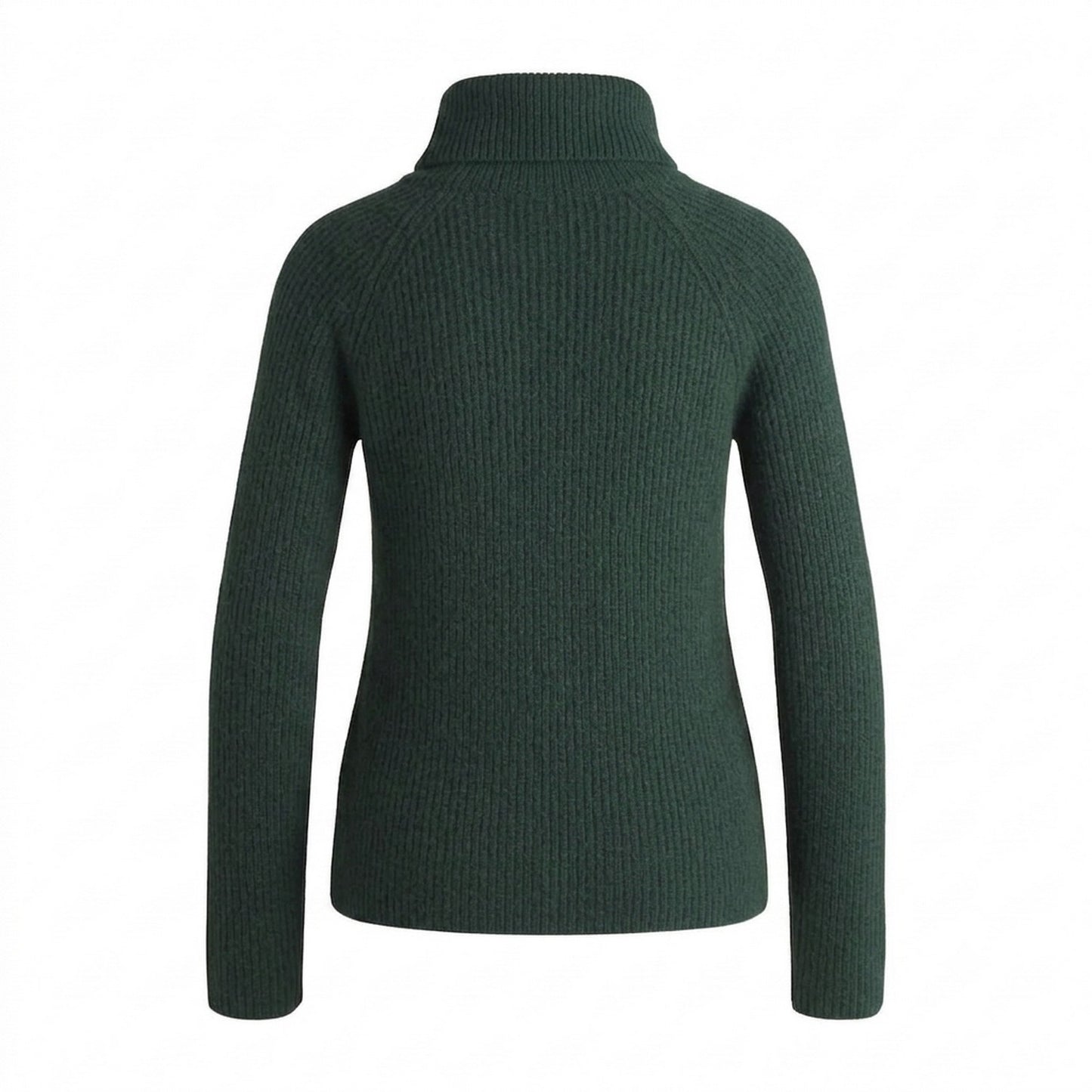 Green - Back - Boss Womens-Ladies Rib Knit Regular Raglan Pullover