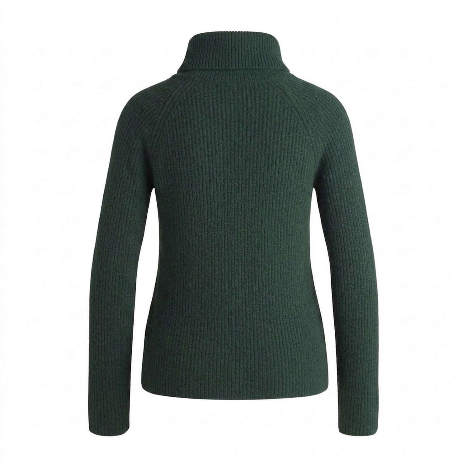 Green - Back - Boss Womens-Ladies Rib Knit Regular Raglan Pullover