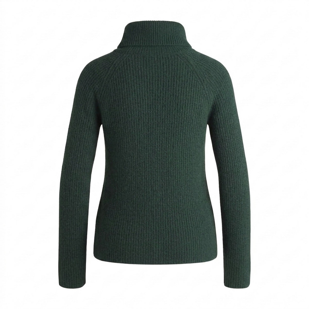 Green - Back - Boss Womens-Ladies Rib Knit Regular Raglan Pullover