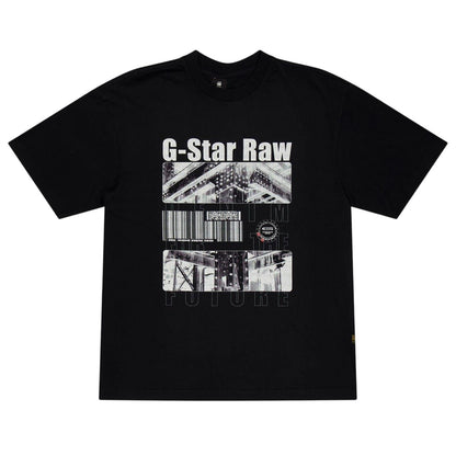 Dark Black - Front - G-Star Childrens-Kids Raw Oversized T-Shirt