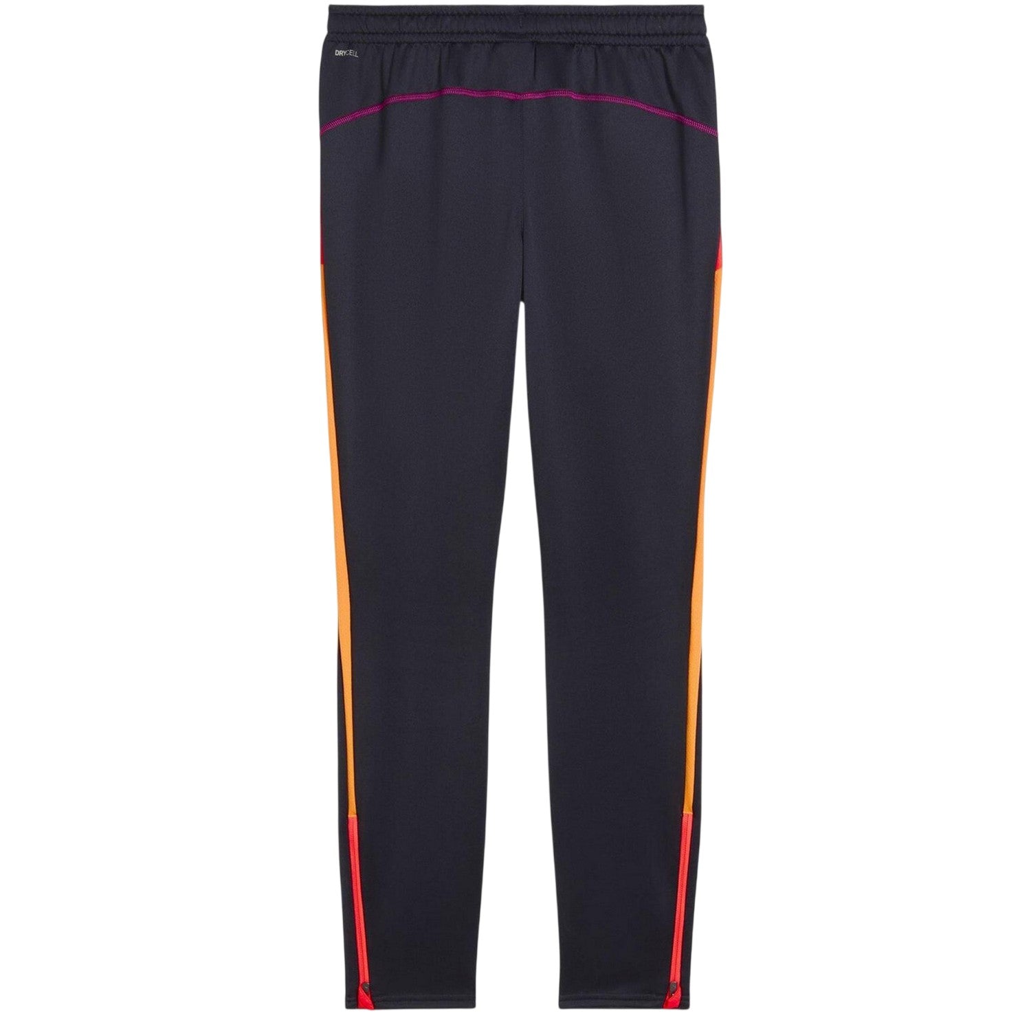 Navy-Orange - Back - Puma Womens-Ladies Colour Block Tracksuit Bottoms
