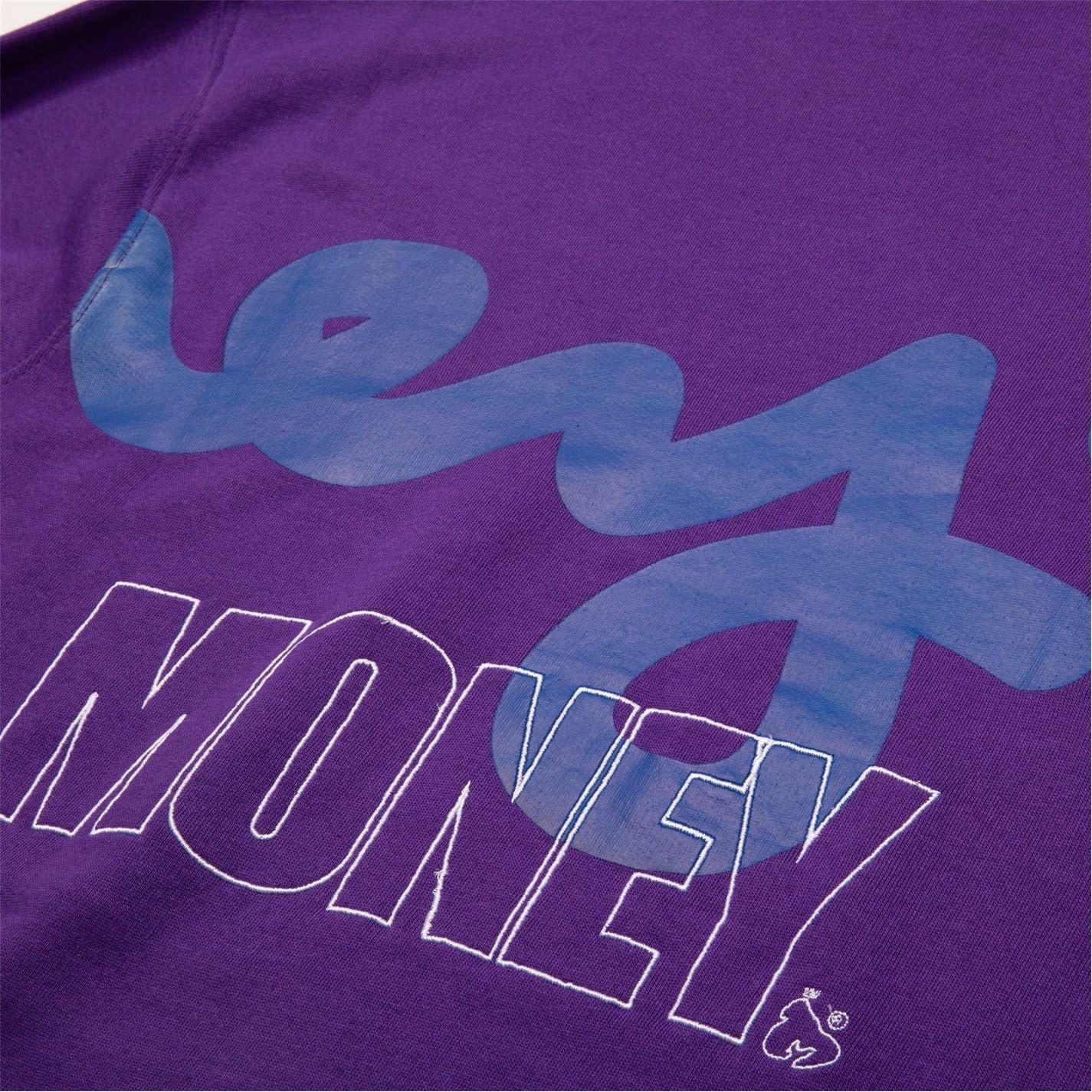Purple - Lifestyle - Money Mens Stencil Crew Neck Sweatshirt