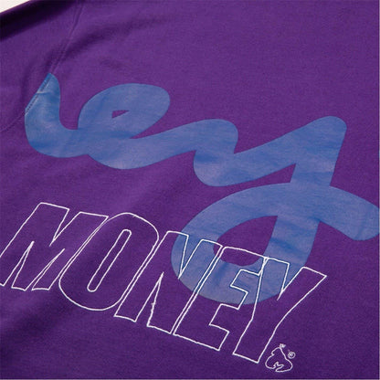 Purple - Lifestyle - Money Mens Stencil Crew Neck Sweatshirt