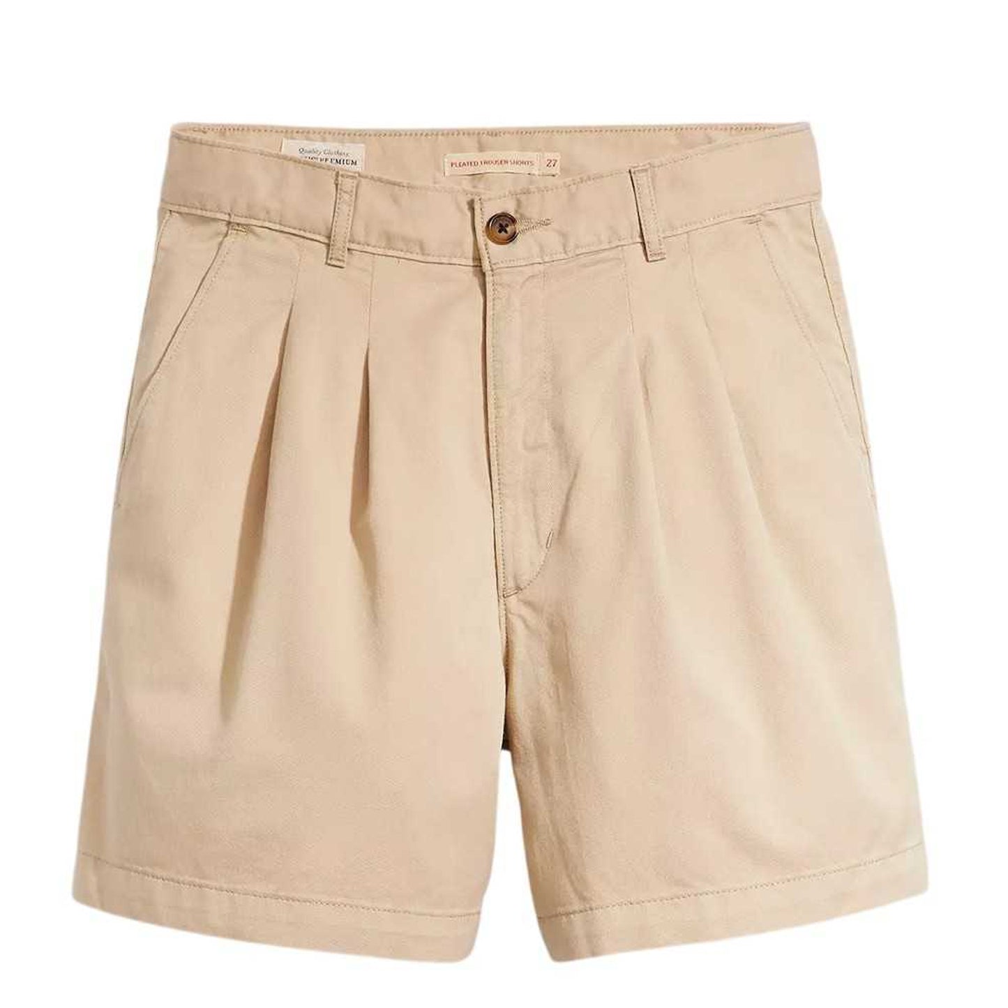 Safari - Front - Levis Womens-Ladies Pleated Shorts