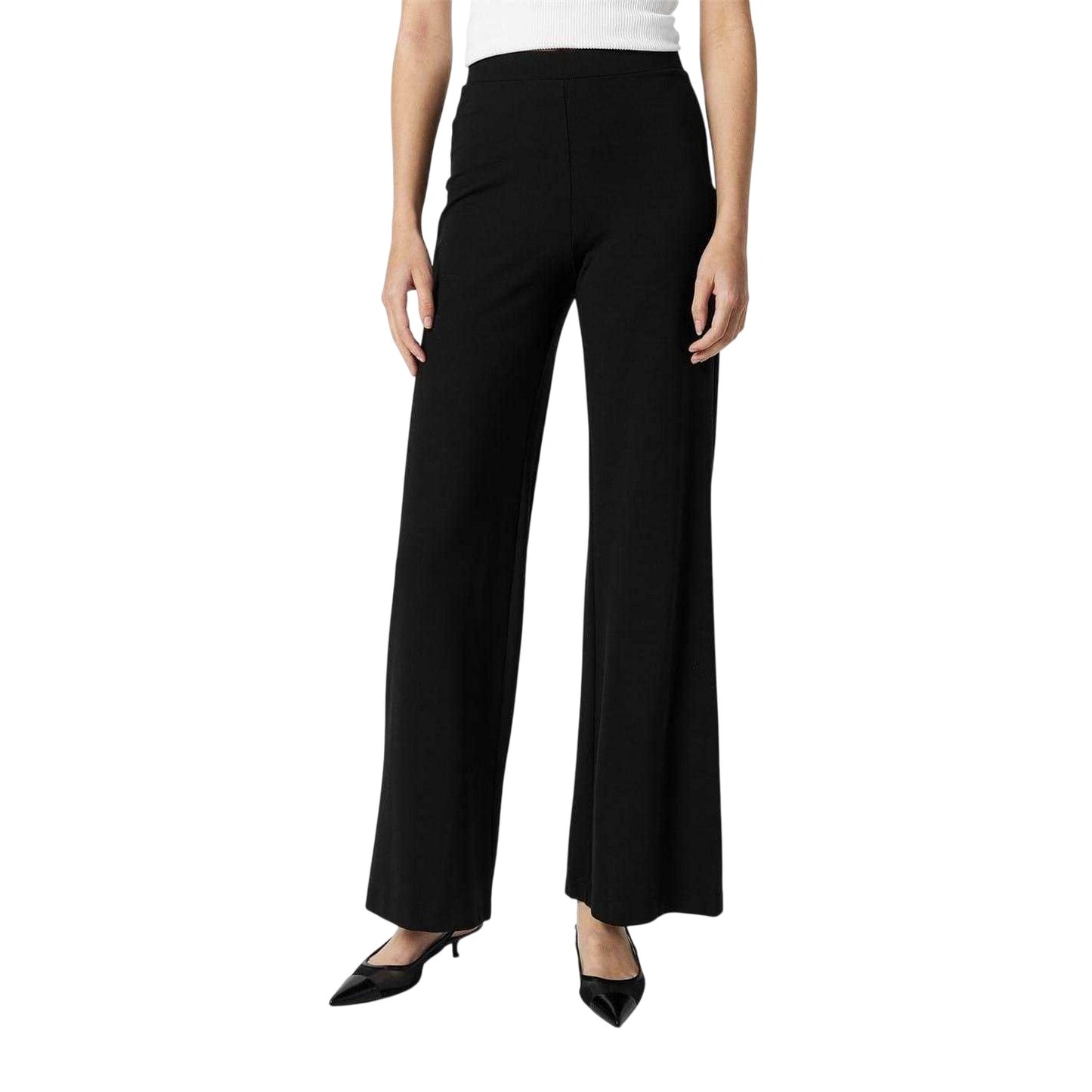 Black - Side - Finery Womens-Ladies Reyna Wide Leg Trousers