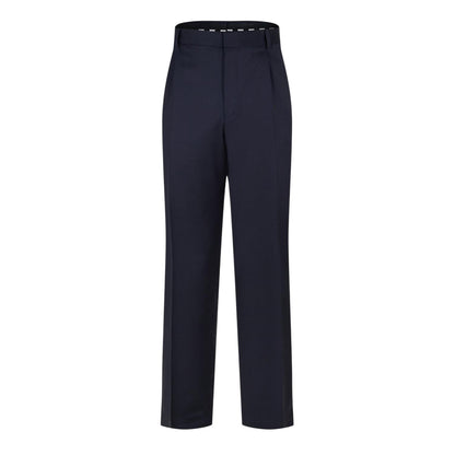 Dark Blue - Front - Boss Mens Straight Leg Trousers