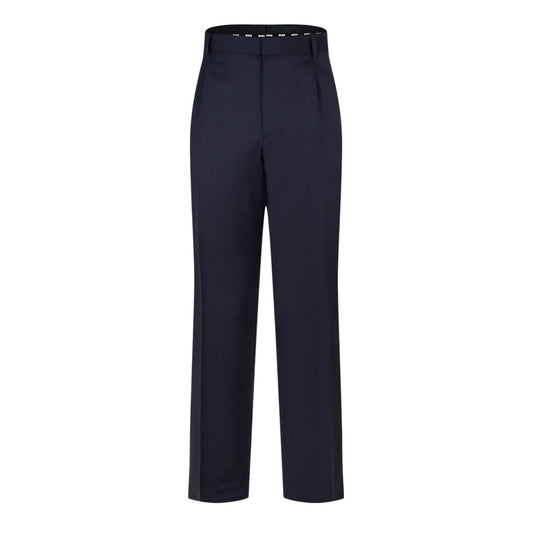 Dark Blue - Front - Boss Mens Straight Leg Trousers