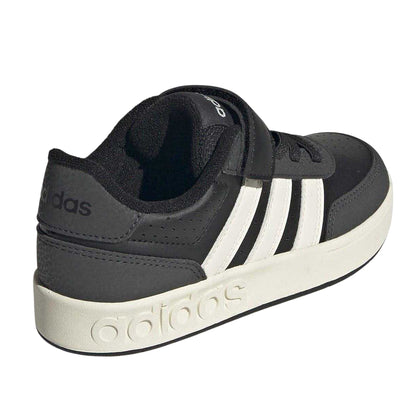 Black-White - Back - Adidas Childrens-Kids Breakbase Trainers