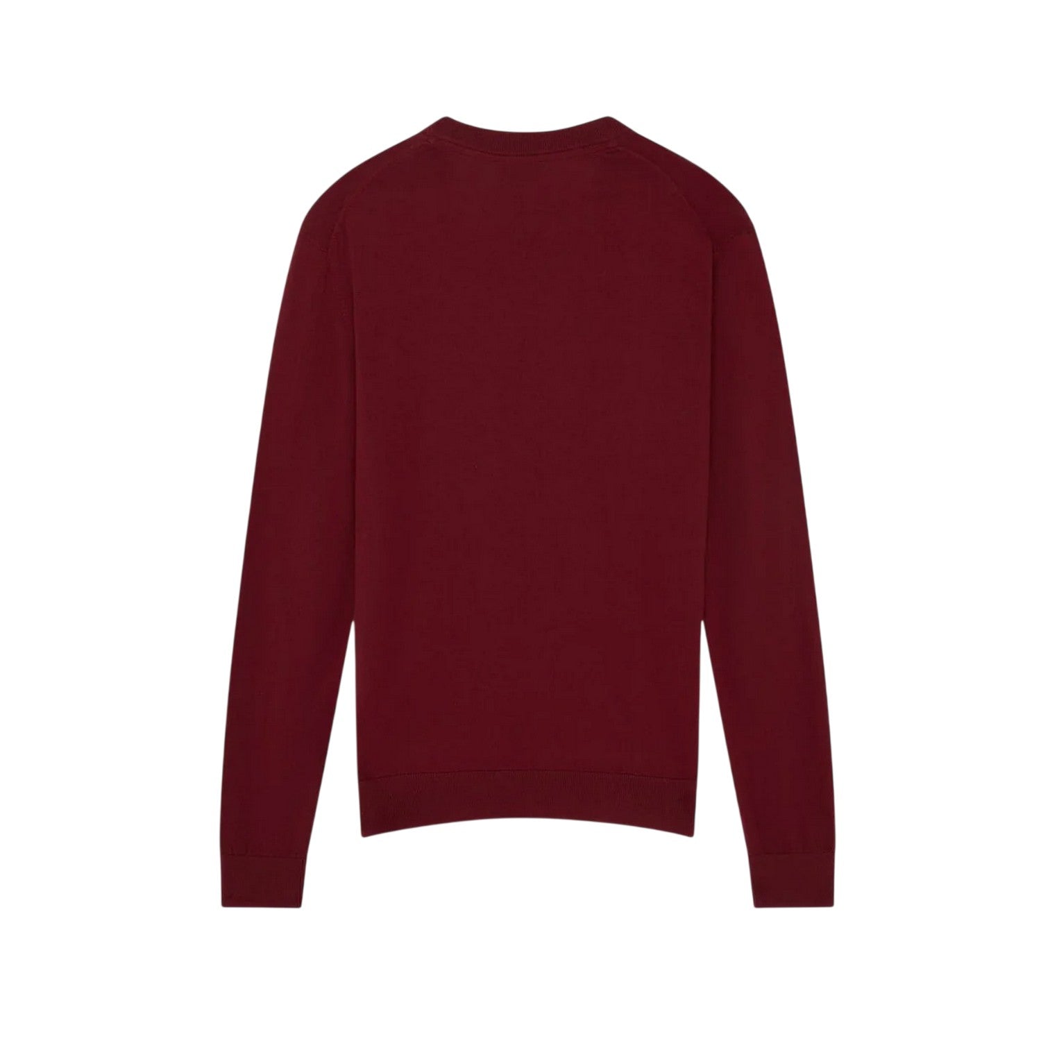 Oxblood - Back - Ted Baker Mens Merino Wool Long-Sleeved Jumper